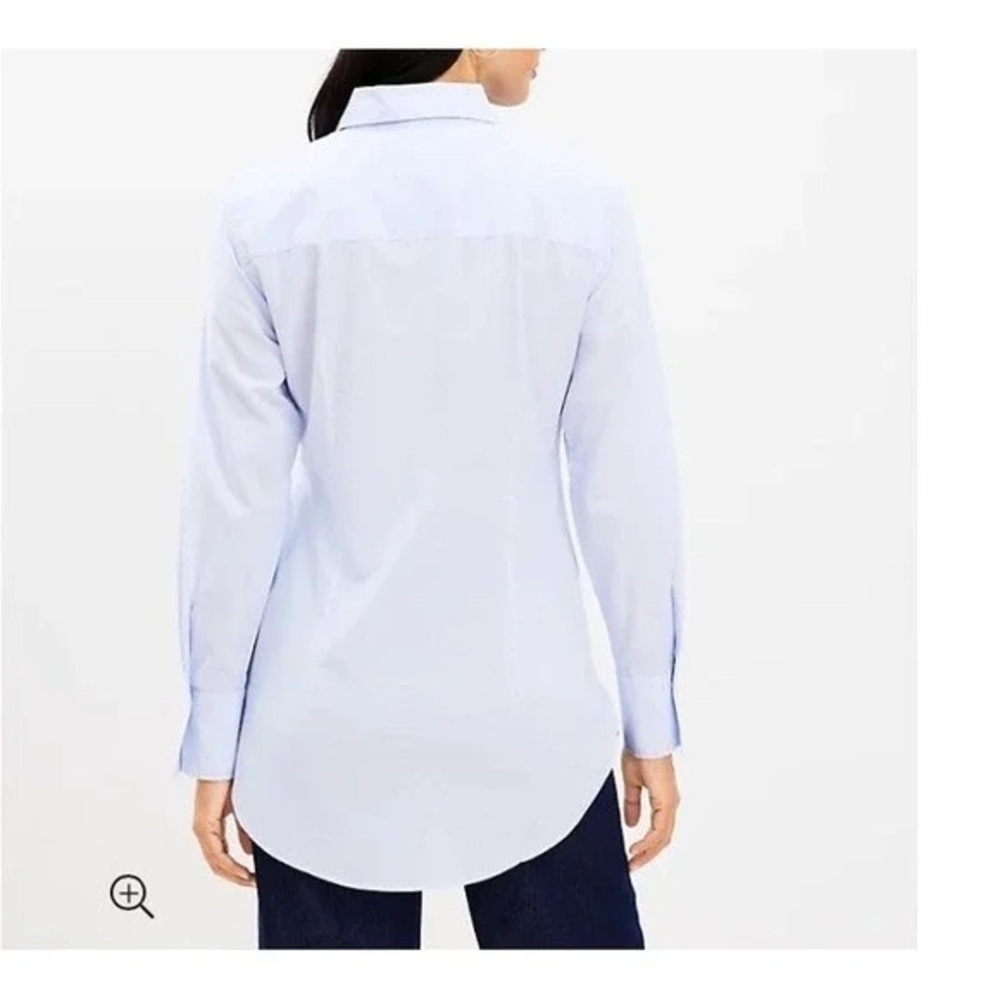 Loft Twisted Front Button-Down Tunic - image 2